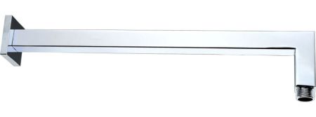 AQG, настенный квадратный кронштейн  STILUS длиной 35 см, для верхнего душа, цвет хром, артикул 12STI0120