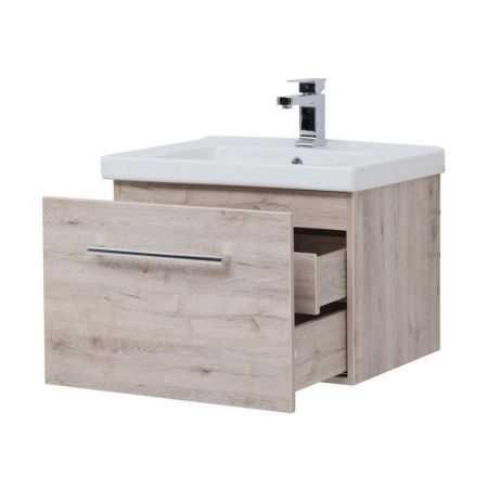 Тумба с раковиной подвесная Dreja Big Inn 65 см, дуб кантри, артикул 77-0202D-com