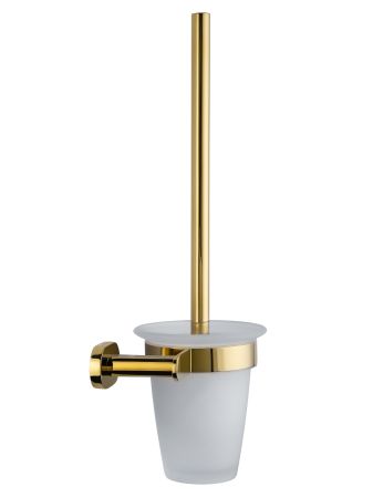 Туалетный ершик в комплекте WONZON & WOGHAND FIRST, Глянцевое золото (WW-8429-LG), артикул WW-8429-LG