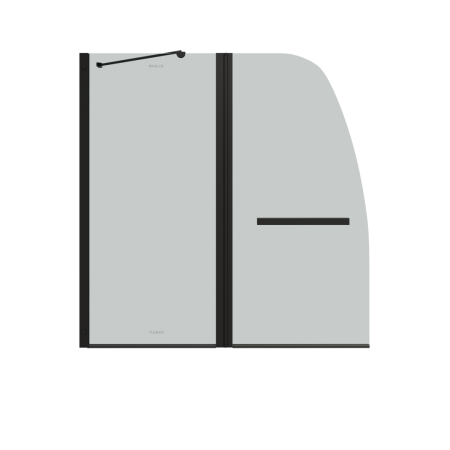 Шторка F03B для ванной, распашная PARLY (130x120), артикул F03B