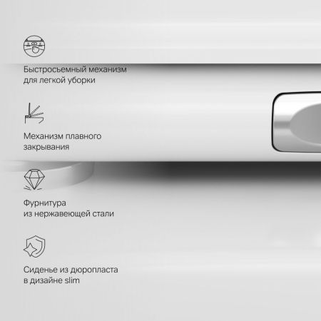 C50A1700SC Inspire V2.0 подвесной унитаз FlashClean с сиденьем микролифт