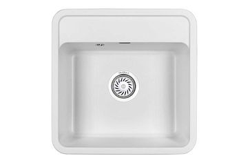 Кухонная мойка GRANULA Стандарт (5001, БЕЛЫЙ)