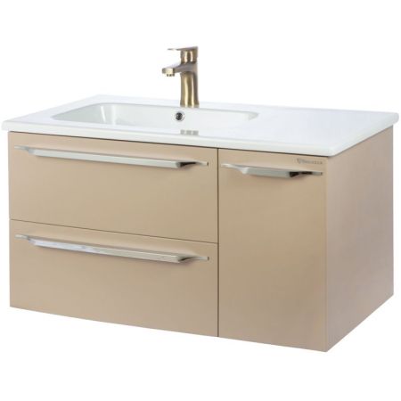 Тумба под раковину Bellezza Луиджи 90 4639215272450 подвесная L Капучино, артикул 4639215272450