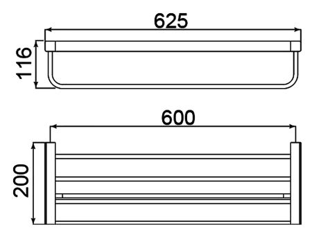 Полка для полотенец Timo Selene 17058/17 золото матовое, артикул 17058/17