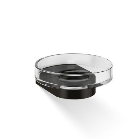 Decor Walther Century WSS Мыльница подвесная, прозрачное стекло, цвет: черный матовый, артикул 0586660