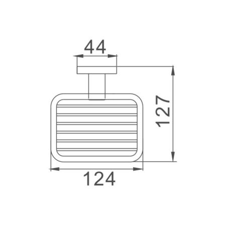 Мыльница Haiba HB8602-1, хром