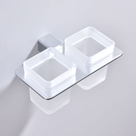 Стакан для ванной комнаты двойной Raglo R301.08, хром