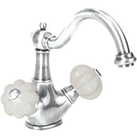 Смеситель для раковины Migliore Olivia ML.OLV-5834 Белый Хром