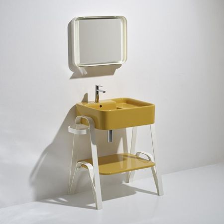 SIMAS HOP  Раковина чаша подвесная 60x50xh18 см, без отв. для смесителя,  цвет NARCISO