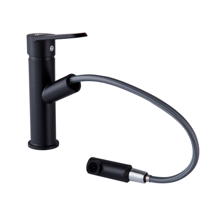 Смеситель для кухни Plstart PL4009-7, чёрный