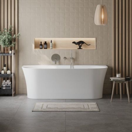 Ванна акриловая пристенная BelBagno BB711, артикул BB711-1700-750