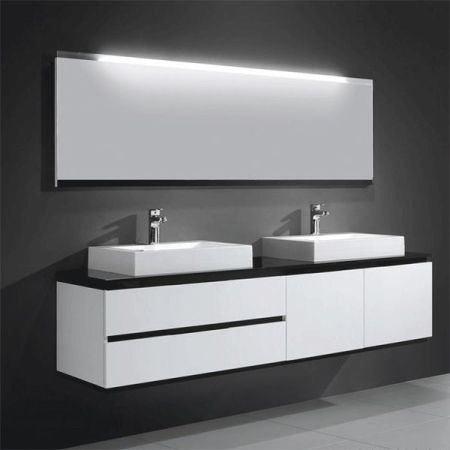 Зеркало Orans 180 BC-6023-1800 с подсветкой Черное Белое