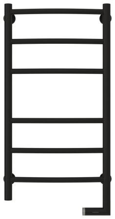 Полотенцесушитель электрический "ГАЛАНТ 2.0" 800х400 / МЭМ правый (Матовый Чёрный)