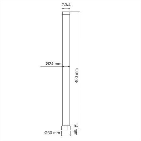 A133 Удлинитель для душевого комплекта A133 Удлинитель для душевого комплекта