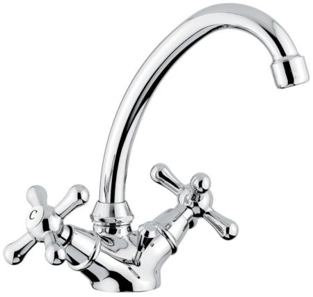 Высокий смеситель Stella с донным клапаном для раковины, цвет хром, артикул 17913CR