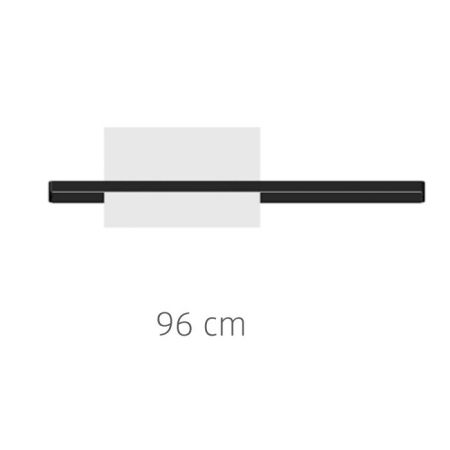 Bertocci Fly Релинг 96 см для зеркала и аксессуаров из композита, цвет: белый матовый, артикул 149 1516 0200