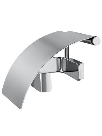 Держатель для туалетной бумаги с крышкой WONZON & WOGHAND LOTTE, Хром (WW-8326), артикул WW-8326