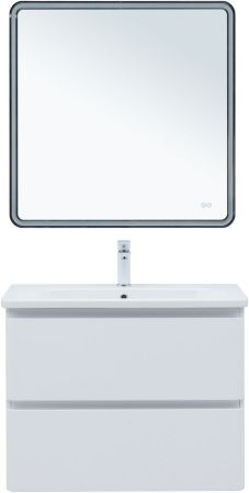 Тумба под раковину Aquanet Эмбер 80 белый матовый, артикул 00330467