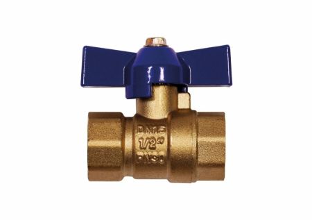 Кран шаровой RM-L ВР-ВР 1/2 муфтовый бабочка Ду15 Ру30 (11Б27п1), артикул RML-12FFB