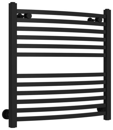 Полотенцесушитель водяной АРКУС 600х600 (Матовый Чёрный)