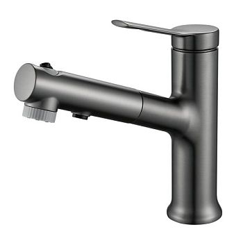 Смеситель для раковины многофункциональный Raffine F281T, оружейная сталь