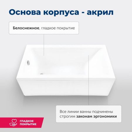 Акриловая ванна Aquanet Bright 145x70 (с каркасом) Акриловая ванна Aquanet Bright 145x70 (с каркасом)