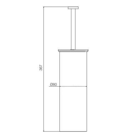 Fima Carlo Frattini Accessori Туалетный ёршик, напольный, цвет: золото, артикул F6006/3OR