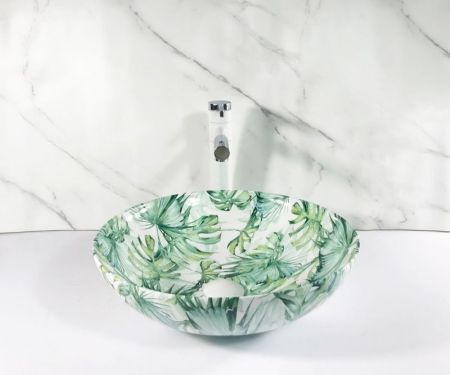 Раковина чаша Bronze de Luxe Flora 3008, зеленый, артикул 3008