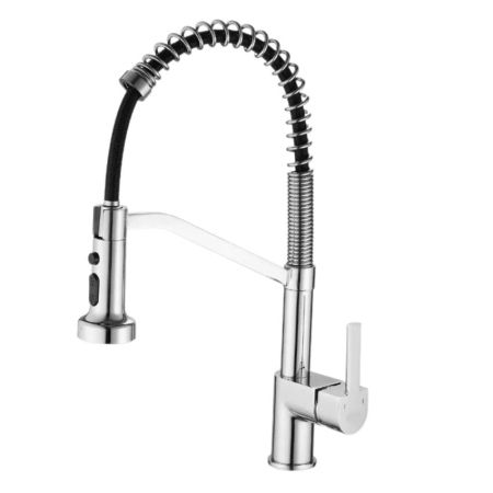 Смеситель для кухни с гибким изливом и режимом душ Haiba HB73826, хром