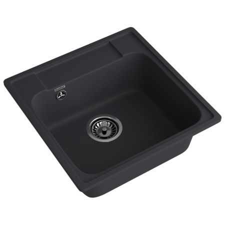 Кухонная мойка GranFest QUARZ 48, черный, артикул 48 черный