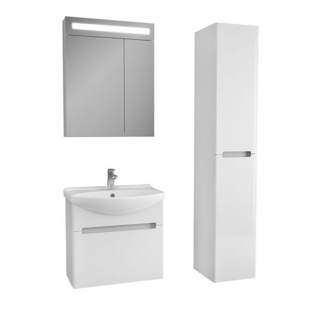 Тумба под раковину Owl 1975 Lagerta 65 OW08.01.00 подвесная Белая, артикул OW08.01.00