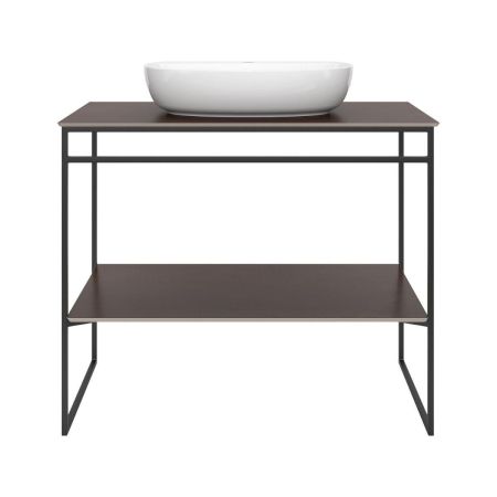 Металлическая структура PLAZA Next напольная 100, черная матовая, артикул PL.N.100.01\BLK.M