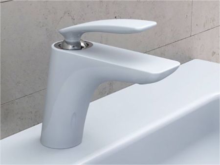 Смеситель для раковины  KLUDI BALANCE 520239175 (белый/хром, L-12,6 H-10), шт, артикул 520239175