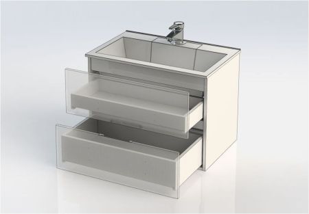 Тумба с раковиной Aquanet Алвита 70 серый антрацит, артикул 00213093