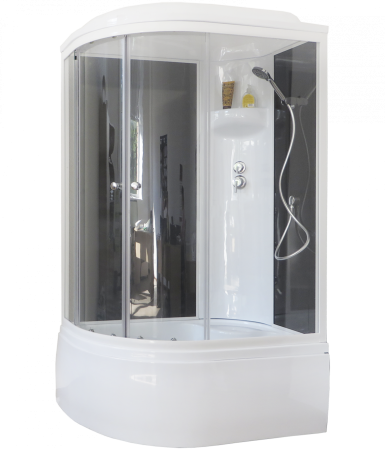 Душевая кабина Royal Bath RB 8120BK6-BT (черное/прозрачное) правая, артикул RB8120BK6-BT-R