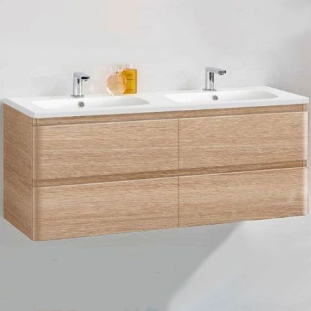 Тумба под раковину Vincea Alba VMC-1A120WO подвесная W.Oak, артикул VMC-1A120WO