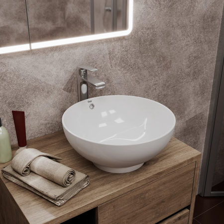 Раковина накладная DK Matrix, 405*405*180мм, белый (DT1390516), артикул DT1390516