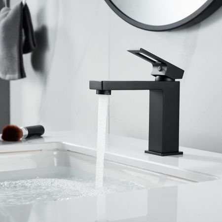 Смеситель для раковины Raffine F0196H, черный, артикул F0196H