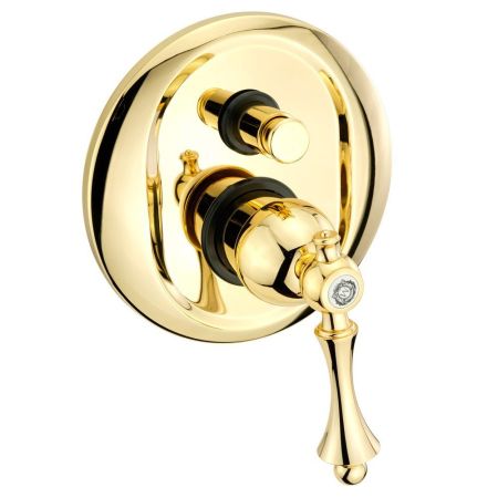 BOMOND См-ль скрытого монтажа моноком., 2-х позиционный с девиатором, золото, артикул 26892