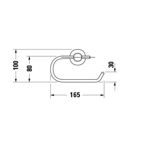 Duravit D-Code Держатель для туалетной бумаги с крышкой, цвет хром ЦЕНА), артикул 0099261000