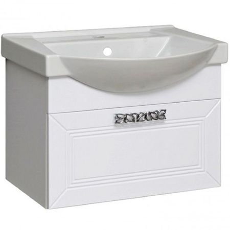 Тумба под раковину Runo Монро 55 4620750028503 подвесная Белая