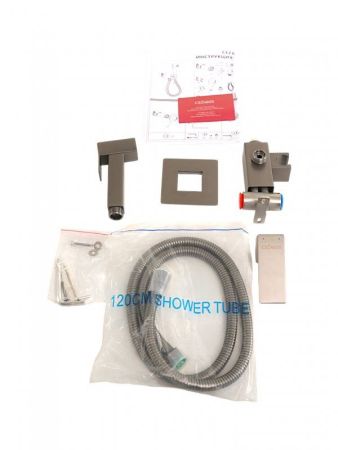 SLIDER-DIF-NOP Гигиенический душ со смесителем, черный матовый, артикул SLIDER-DIF-NOP