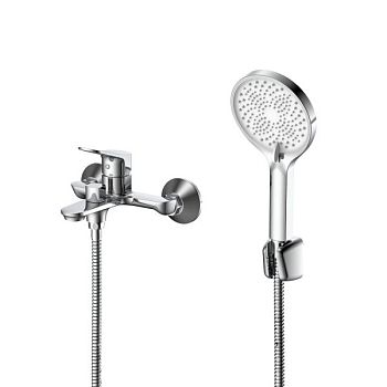 Смеситель для ванны с душем DQ Leipzig короткий излив хром (DA1763201)