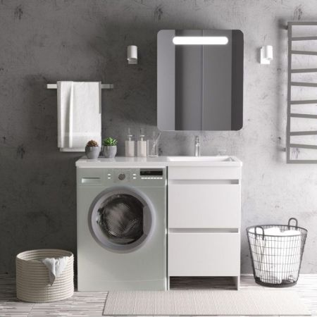 Тумба под раковину Orange Optima OP-50TUW 110 Белый глянец