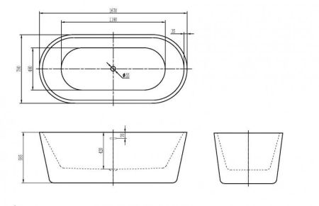 Акриловая ванна BELBAGNO BB306-1775, артикул BB306-1775