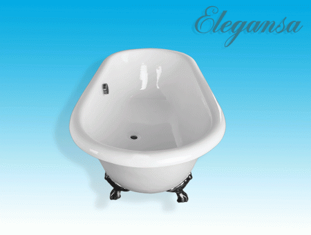 ВАННА чуг. ELEGANSA "GRETTA"  IRON FEET сhrome