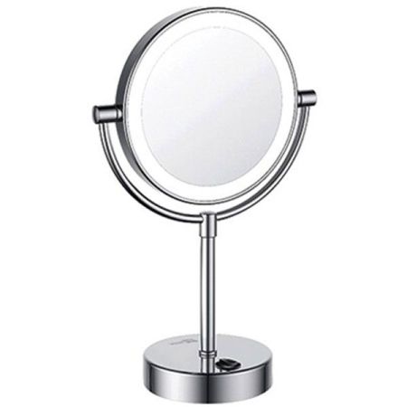 Косметическое зеркало WasserKRAFT K-1005 с подсветкой с увеличением Хром