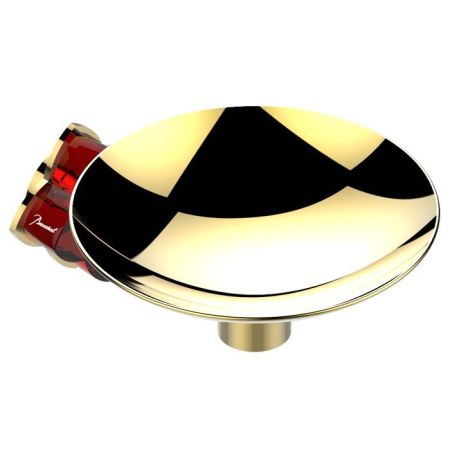 THG PETALE DE CRISTAL ROUGE Мыльница металлическая ø150 мм., подвесная, цвет полированное золото