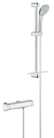 Термостатический смеситель для душа GROHE Grohtherm 2000 с душевым гарнитуром, хром (34195001) Термостатический смеситель для душа GROHE Grohtherm 2000 с душевым гарнитуром, хром (34195001)