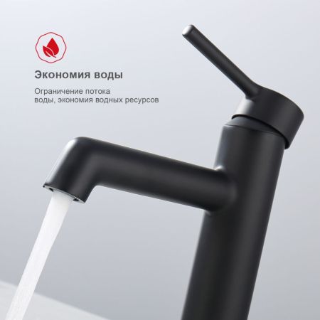 Смеситель для раковины Raglo R20.10.06, черный